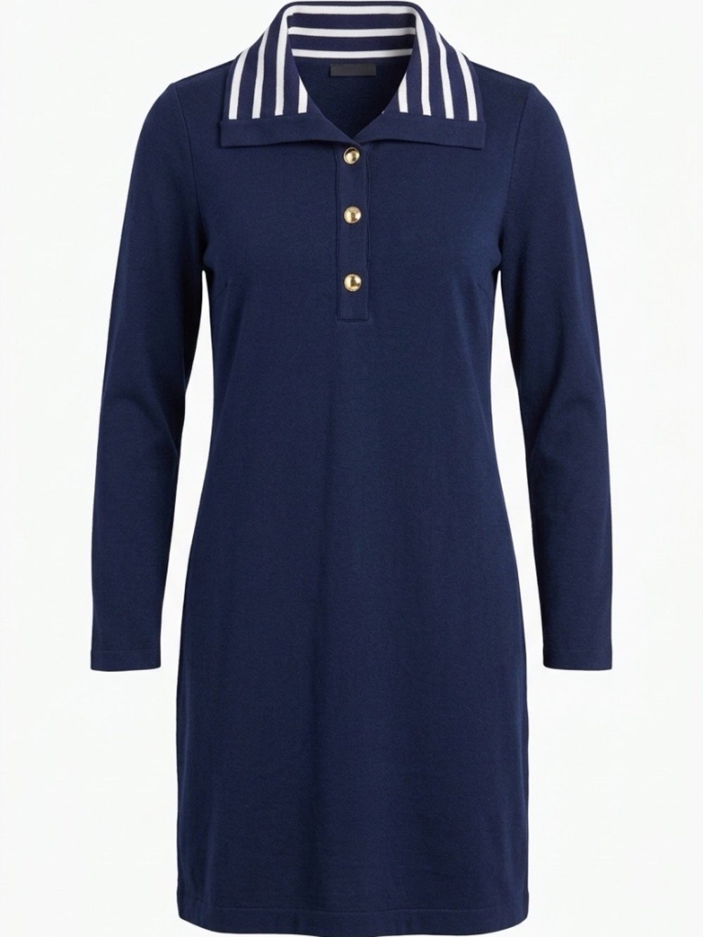 Talbots Johnny Collar Knit Shift Dress - size M - NWT
